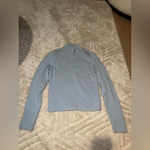 Abercrombie & Fitch Sky Blue Collared Top